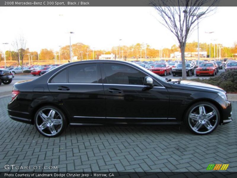 Black / Black 2008 Mercedes-Benz C 300 Sport