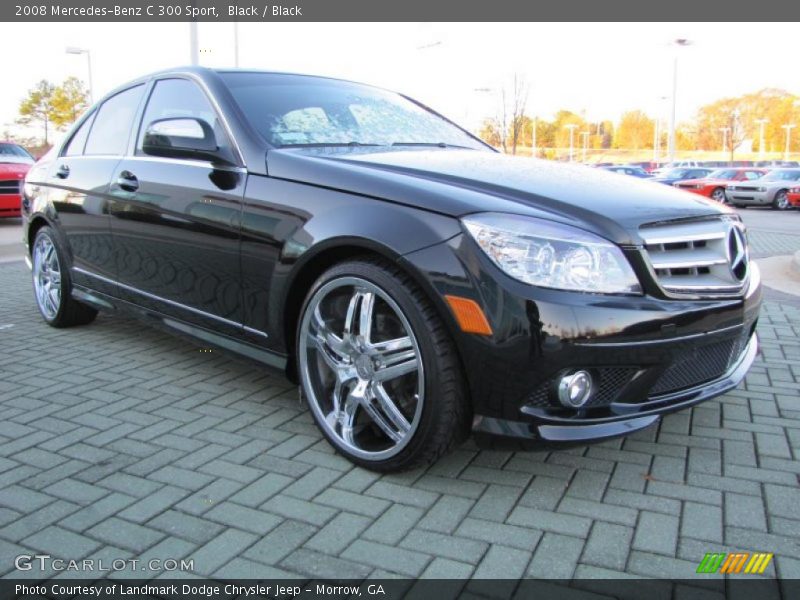 Black / Black 2008 Mercedes-Benz C 300 Sport