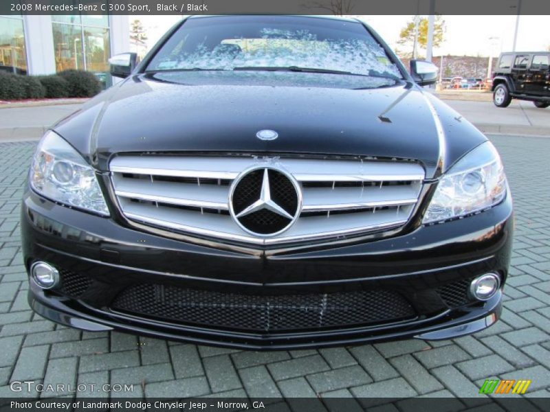 Black / Black 2008 Mercedes-Benz C 300 Sport