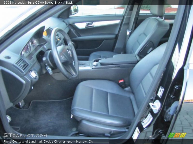 Black / Black 2008 Mercedes-Benz C 300 Sport