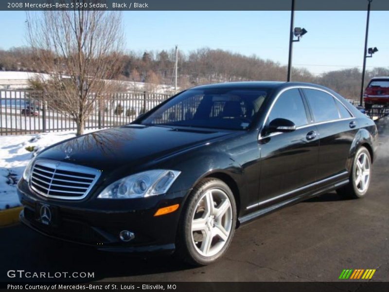 Black / Black 2008 Mercedes-Benz S 550 Sedan