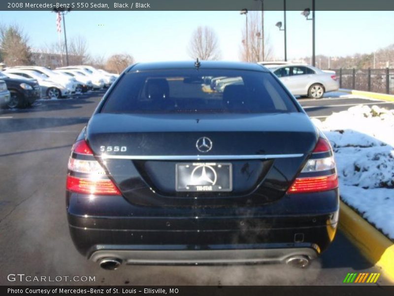 Black / Black 2008 Mercedes-Benz S 550 Sedan