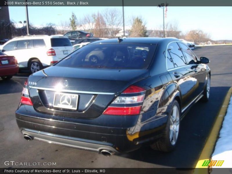 Black / Black 2008 Mercedes-Benz S 550 Sedan