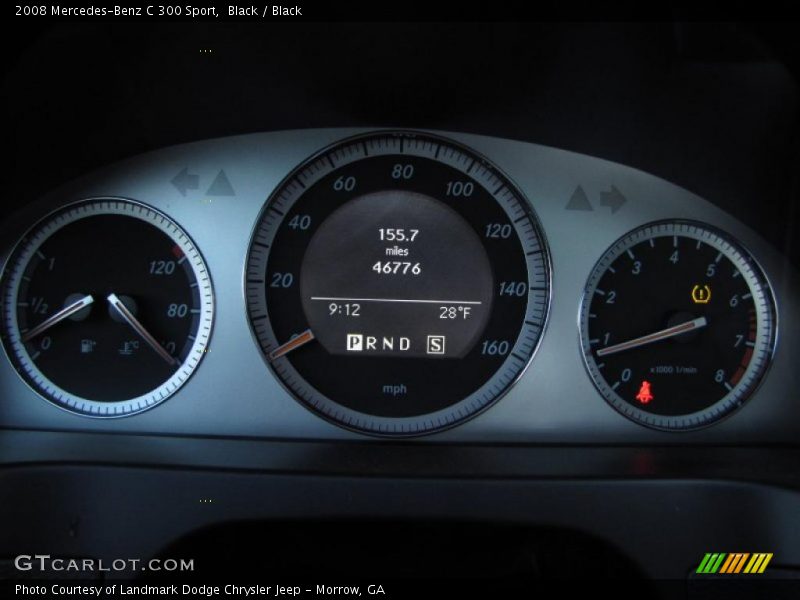Black / Black 2008 Mercedes-Benz C 300 Sport
