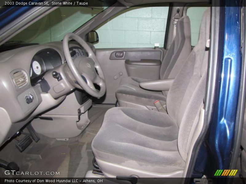 Stone White / Taupe 2003 Dodge Caravan SE