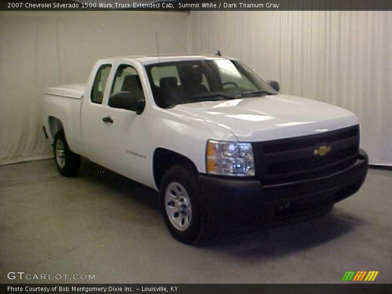Summit White / Dark Titanium Gray 2007 Chevrolet Silverado 1500 Work Truck Extended Cab