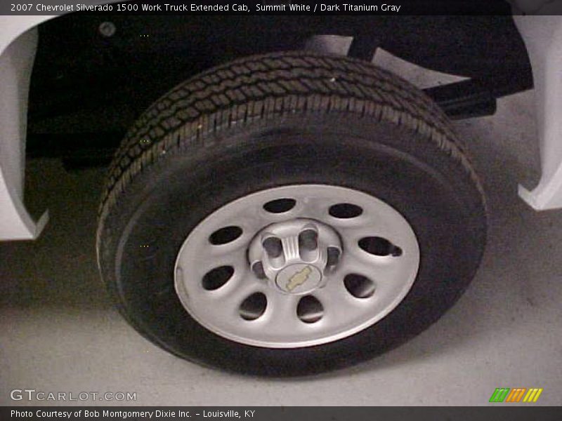 Summit White / Dark Titanium Gray 2007 Chevrolet Silverado 1500 Work Truck Extended Cab
