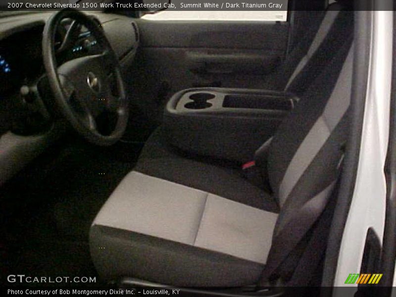 Summit White / Dark Titanium Gray 2007 Chevrolet Silverado 1500 Work Truck Extended Cab