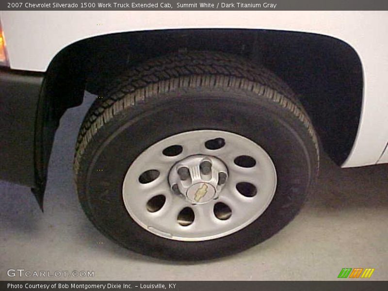 Summit White / Dark Titanium Gray 2007 Chevrolet Silverado 1500 Work Truck Extended Cab