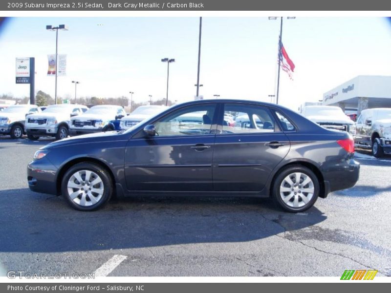 Dark Gray Metallic / Carbon Black 2009 Subaru Impreza 2.5i Sedan