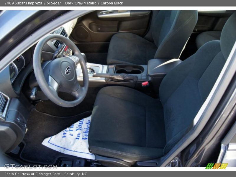 Dark Gray Metallic / Carbon Black 2009 Subaru Impreza 2.5i Sedan