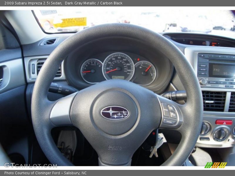 Dark Gray Metallic / Carbon Black 2009 Subaru Impreza 2.5i Sedan