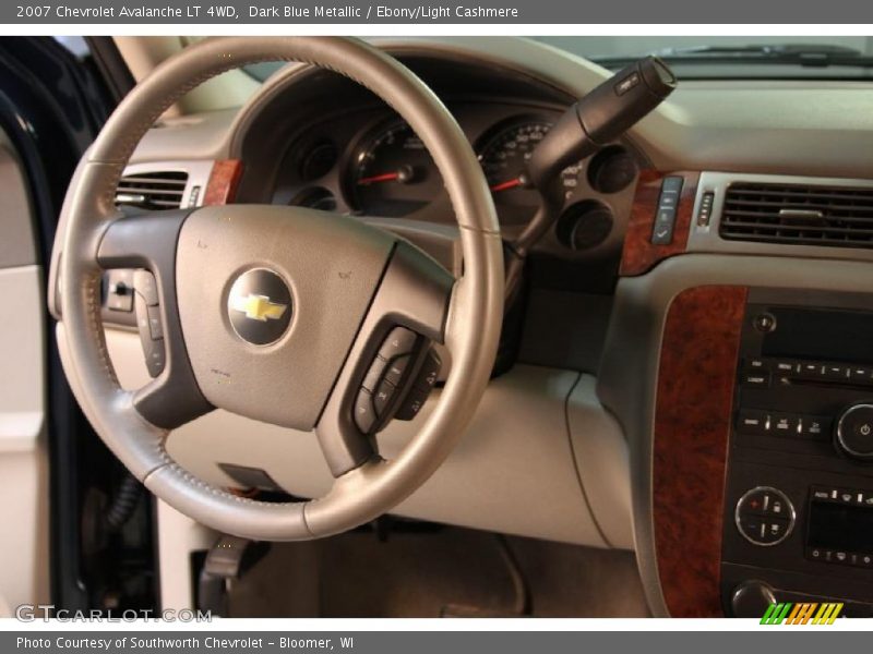 Dark Blue Metallic / Ebony/Light Cashmere 2007 Chevrolet Avalanche LT 4WD