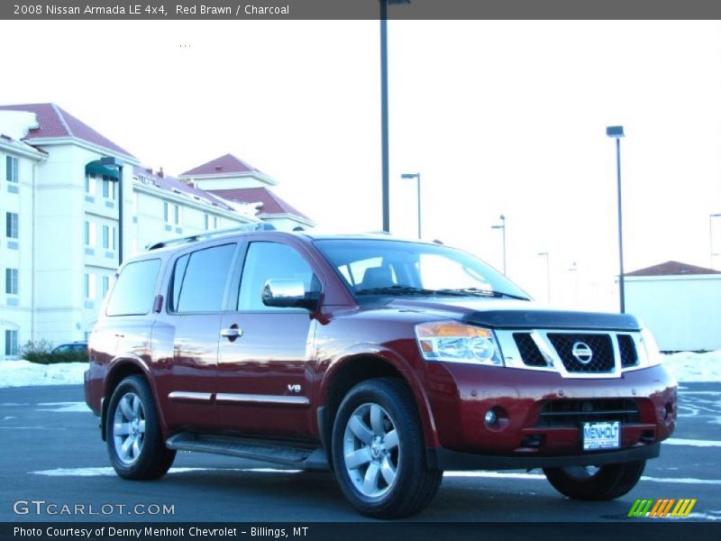 Red Brawn / Charcoal 2008 Nissan Armada LE 4x4