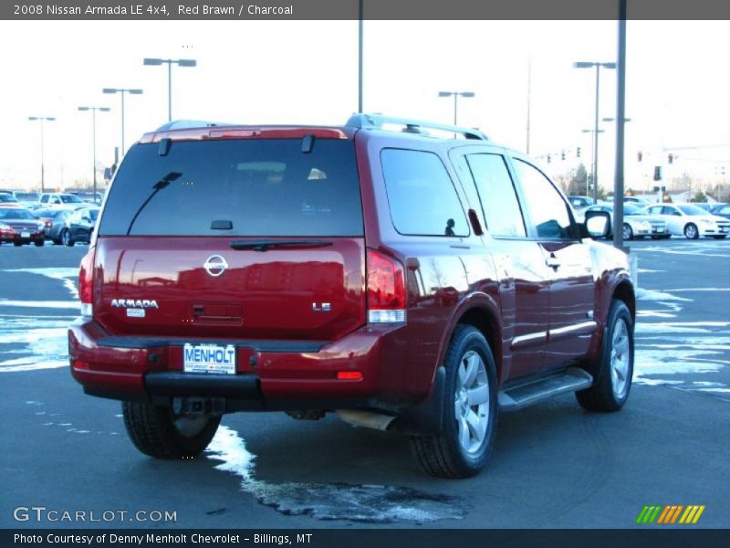 Red Brawn / Charcoal 2008 Nissan Armada LE 4x4