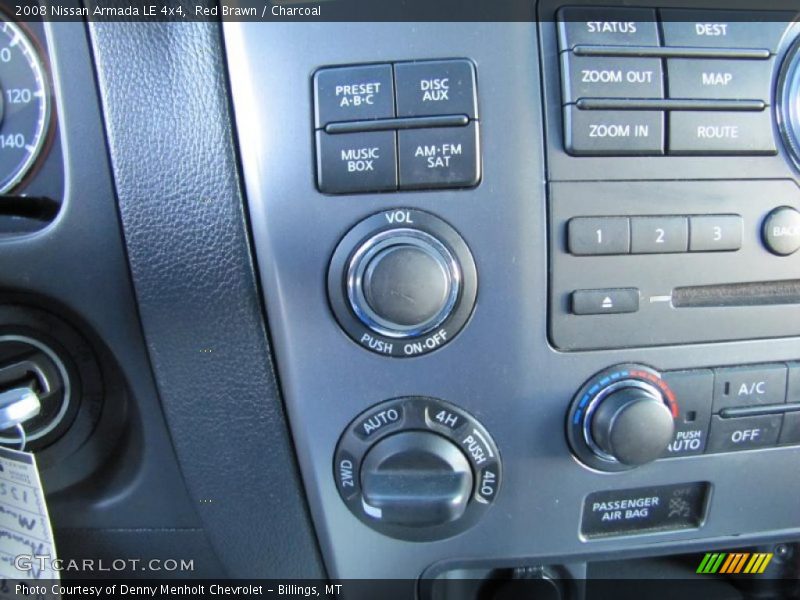 Controls of 2008 Armada LE 4x4