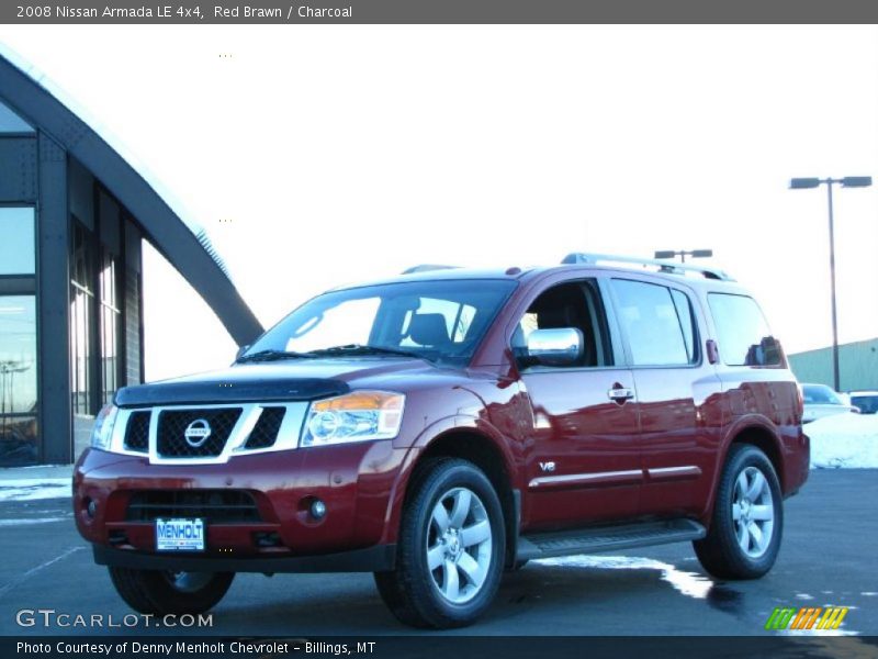 Red Brawn / Charcoal 2008 Nissan Armada LE 4x4
