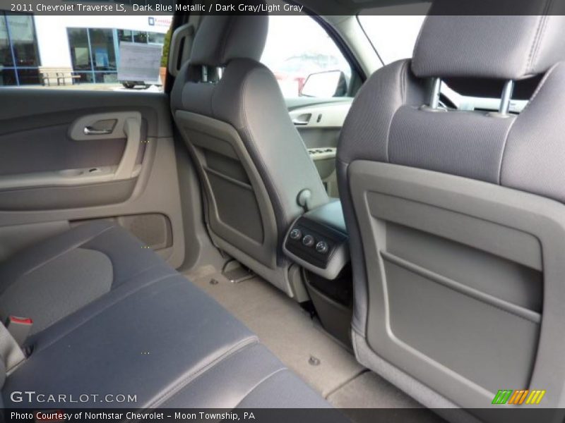 Dark Blue Metallic / Dark Gray/Light Gray 2011 Chevrolet Traverse LS
