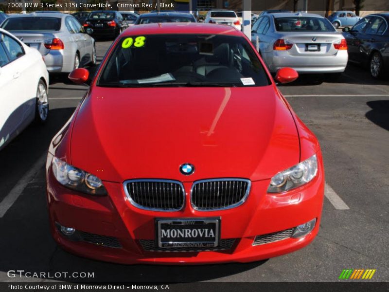 Crimson Red / Black 2008 BMW 3 Series 335i Convertible