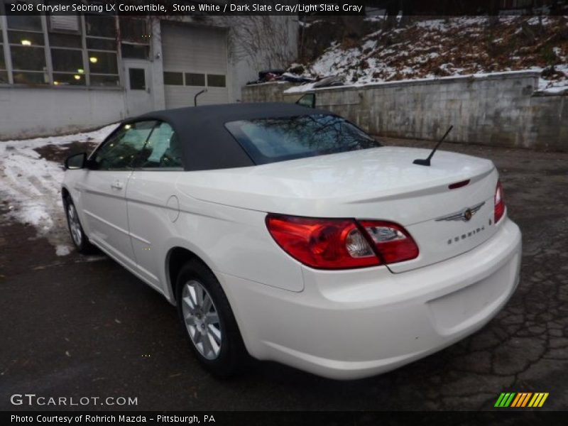 Stone White / Dark Slate Gray/Light Slate Gray 2008 Chrysler Sebring LX Convertible