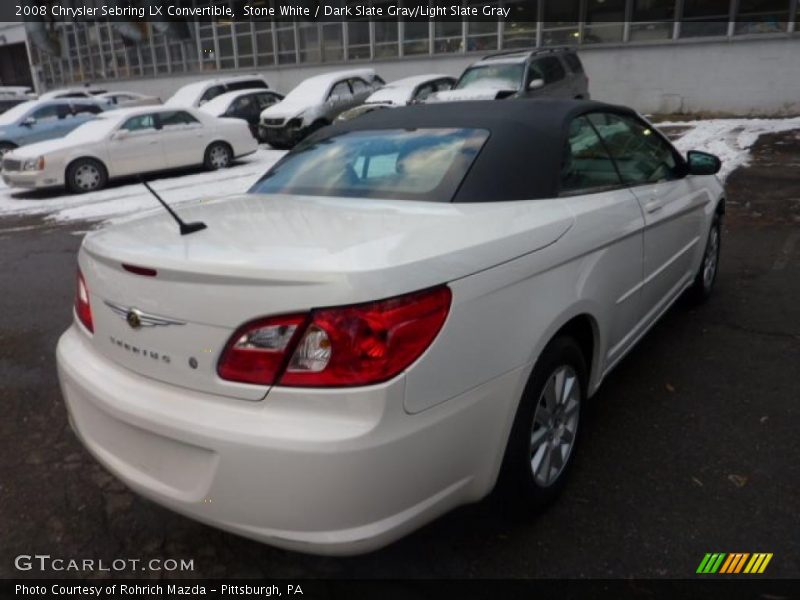Stone White / Dark Slate Gray/Light Slate Gray 2008 Chrysler Sebring LX Convertible