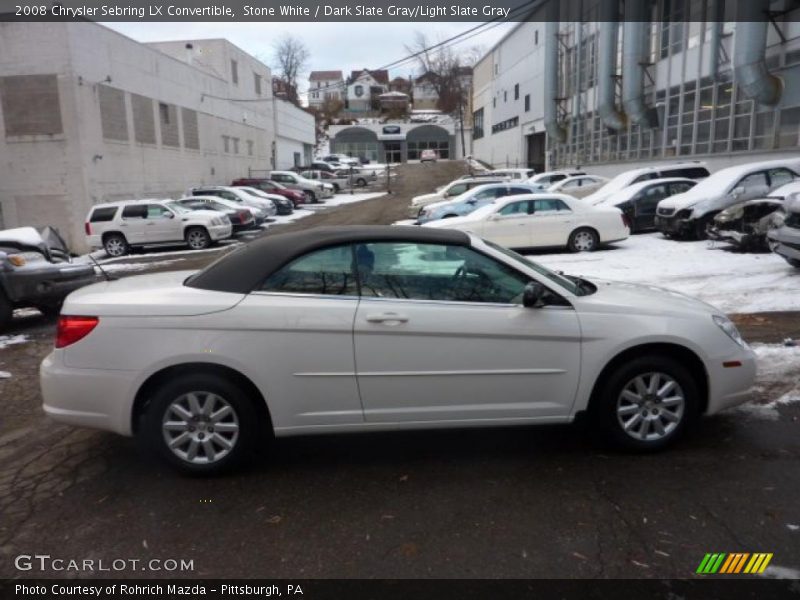 Stone White / Dark Slate Gray/Light Slate Gray 2008 Chrysler Sebring LX Convertible