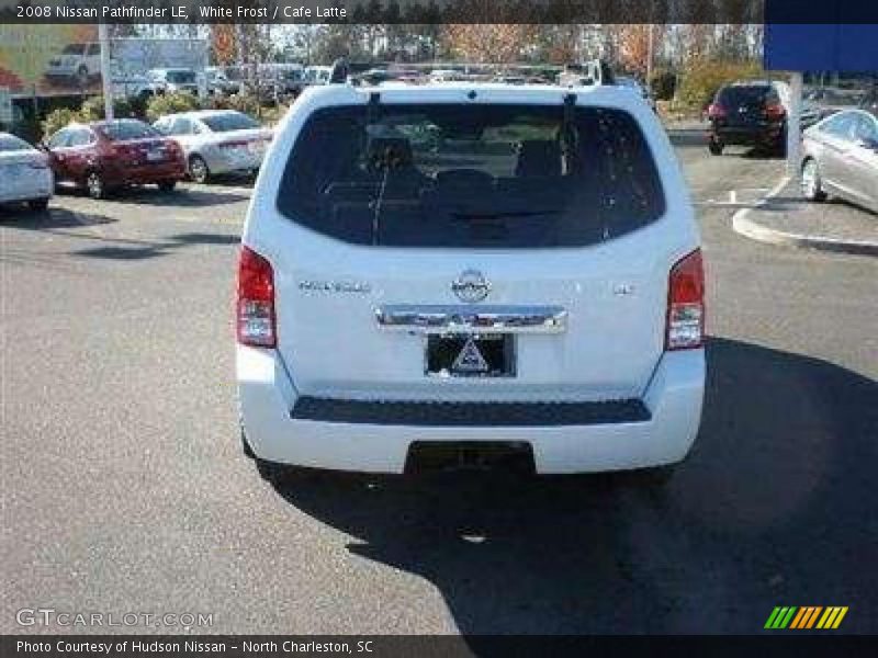 White Frost / Cafe Latte 2008 Nissan Pathfinder LE