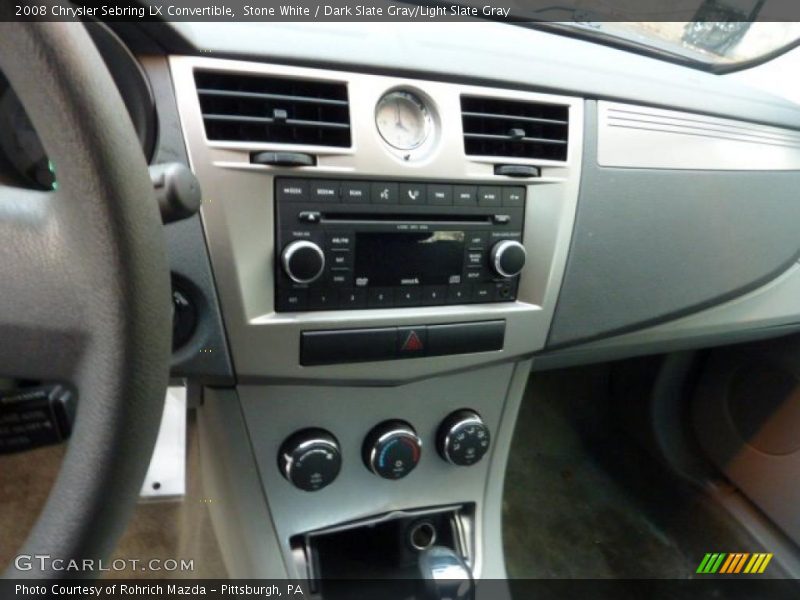 Stone White / Dark Slate Gray/Light Slate Gray 2008 Chrysler Sebring LX Convertible