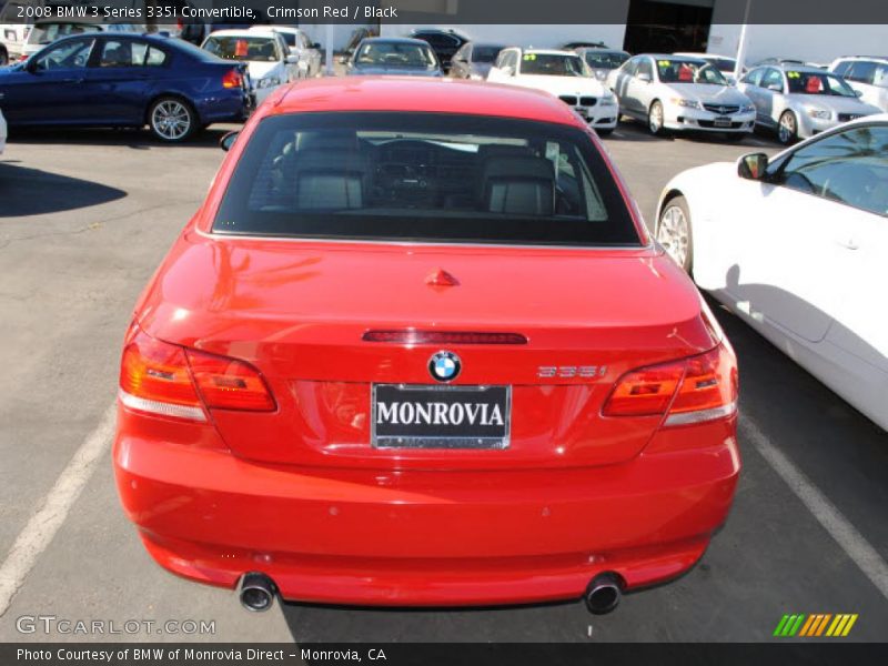 Crimson Red / Black 2008 BMW 3 Series 335i Convertible