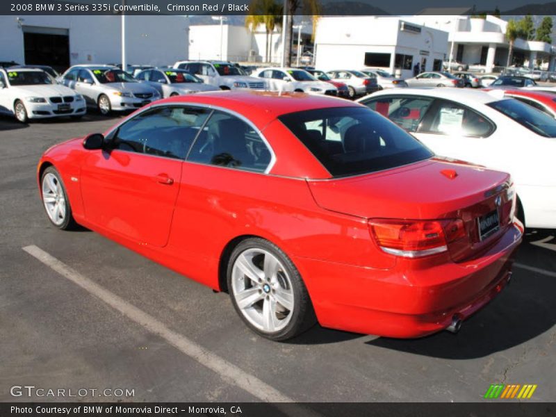 Crimson Red / Black 2008 BMW 3 Series 335i Convertible