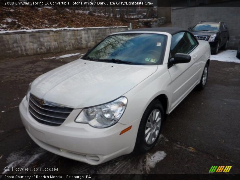 Stone White / Dark Slate Gray/Light Slate Gray 2008 Chrysler Sebring LX Convertible