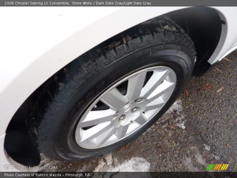 Stone White / Dark Slate Gray/Light Slate Gray 2008 Chrysler Sebring LX Convertible