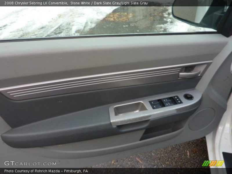 Stone White / Dark Slate Gray/Light Slate Gray 2008 Chrysler Sebring LX Convertible
