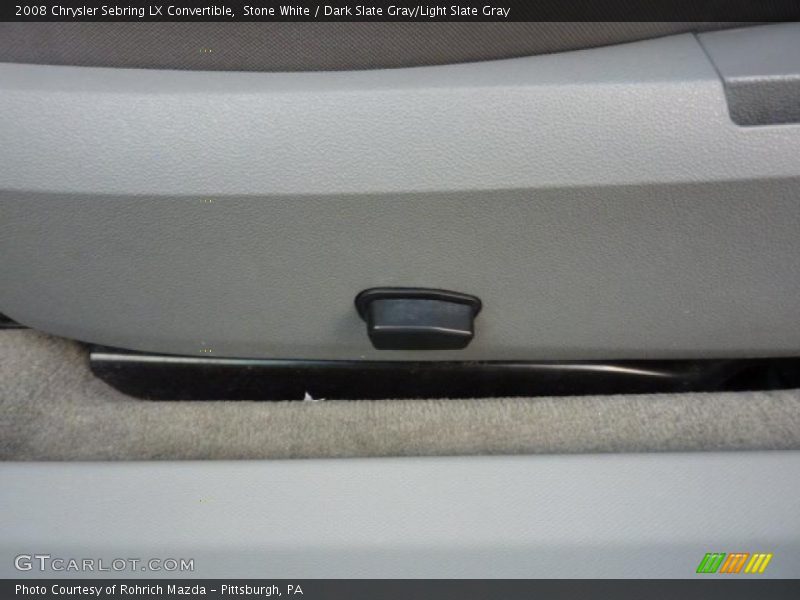 Stone White / Dark Slate Gray/Light Slate Gray 2008 Chrysler Sebring LX Convertible