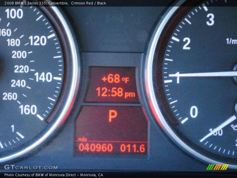 Crimson Red / Black 2008 BMW 3 Series 335i Convertible
