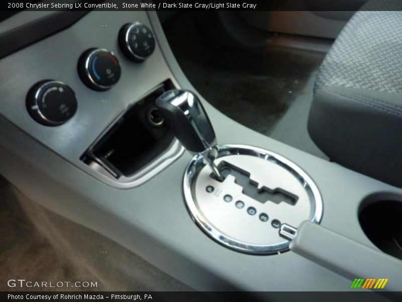Stone White / Dark Slate Gray/Light Slate Gray 2008 Chrysler Sebring LX Convertible