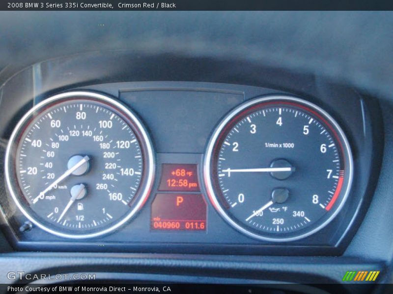 Crimson Red / Black 2008 BMW 3 Series 335i Convertible