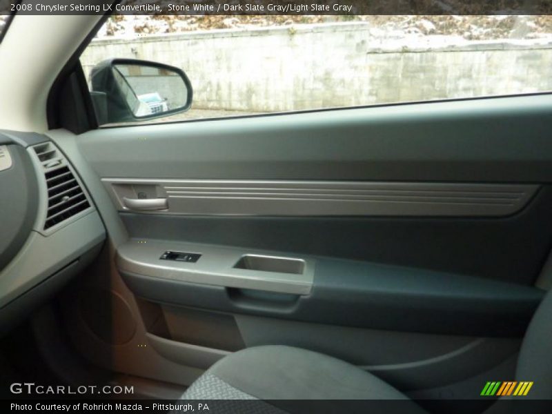 Stone White / Dark Slate Gray/Light Slate Gray 2008 Chrysler Sebring LX Convertible