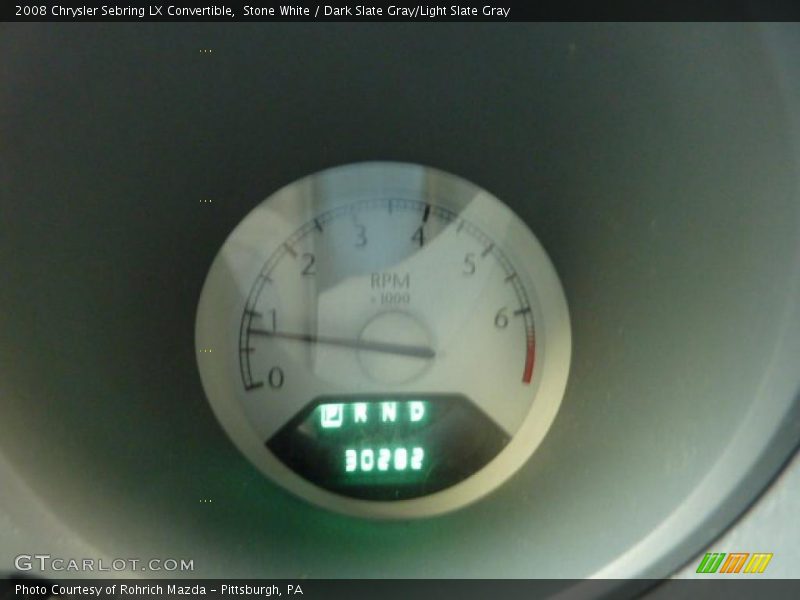 Stone White / Dark Slate Gray/Light Slate Gray 2008 Chrysler Sebring LX Convertible