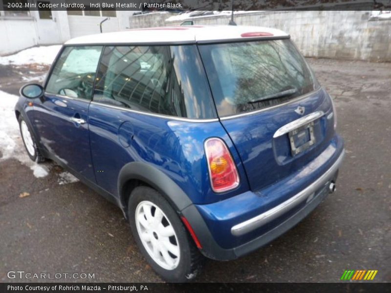 Indi Blue Metallic / Panther Black 2002 Mini Cooper Hardtop