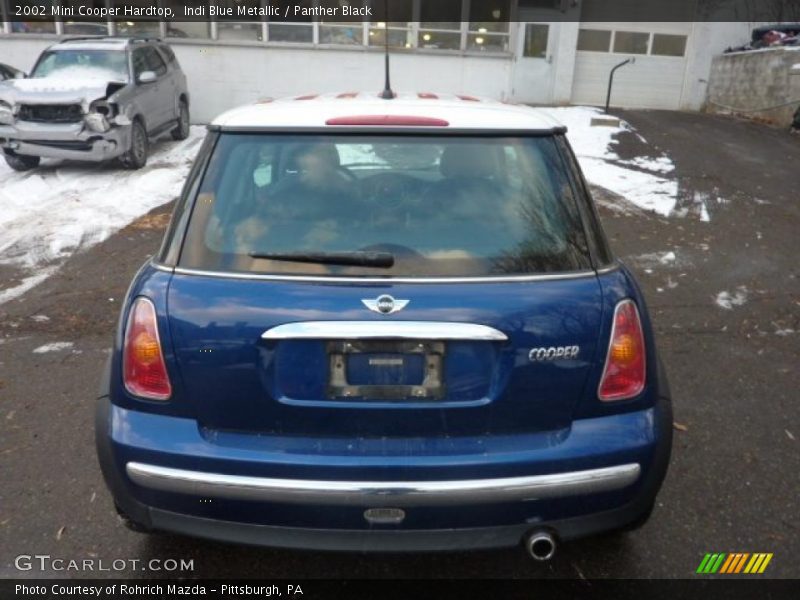 Indi Blue Metallic / Panther Black 2002 Mini Cooper Hardtop