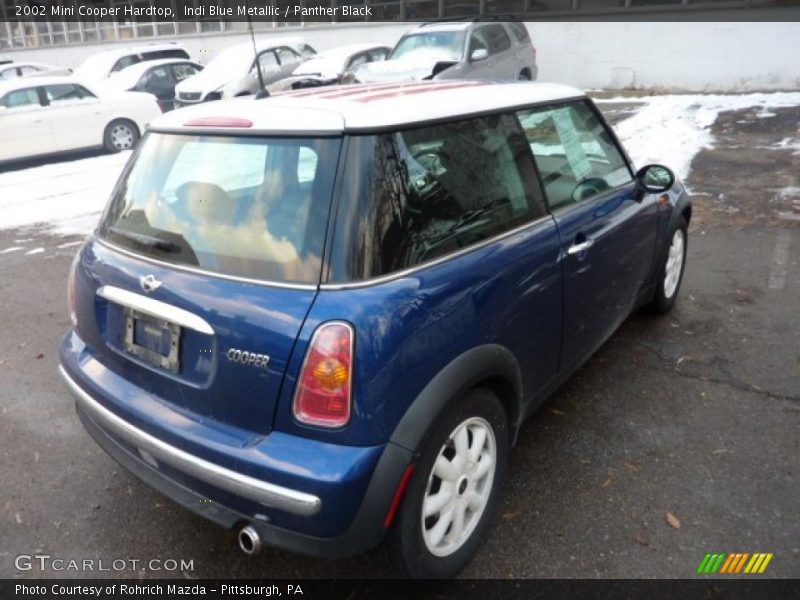 Indi Blue Metallic / Panther Black 2002 Mini Cooper Hardtop