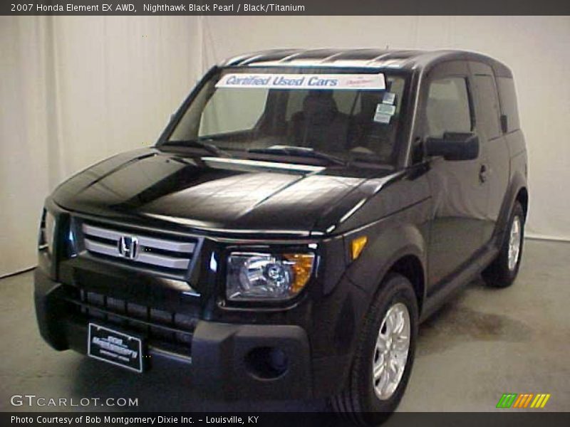 Nighthawk Black Pearl / Black/Titanium 2007 Honda Element EX AWD