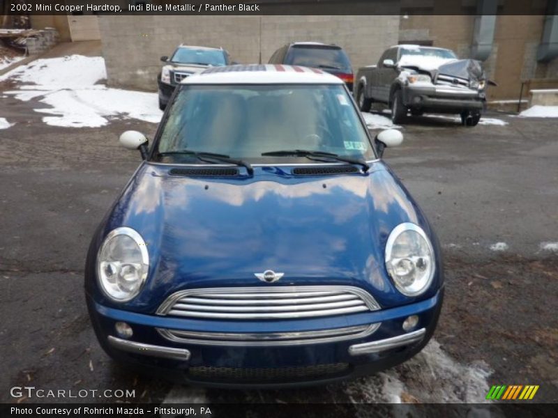 Indi Blue Metallic / Panther Black 2002 Mini Cooper Hardtop