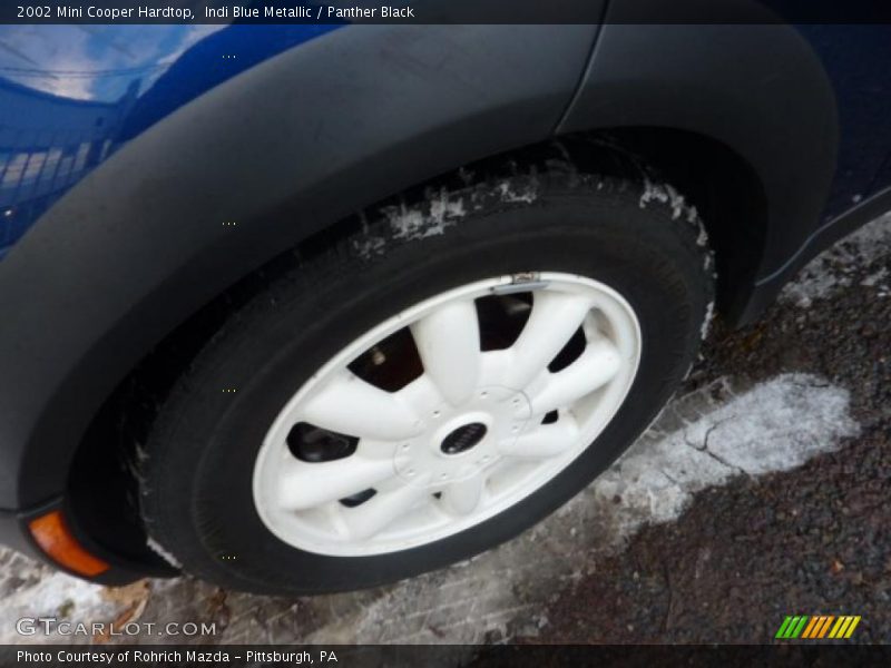 Indi Blue Metallic / Panther Black 2002 Mini Cooper Hardtop