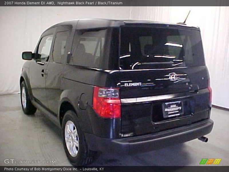 Nighthawk Black Pearl / Black/Titanium 2007 Honda Element EX AWD