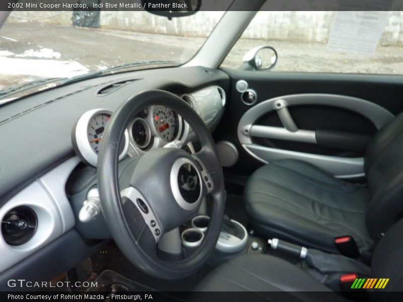 Indi Blue Metallic / Panther Black 2002 Mini Cooper Hardtop