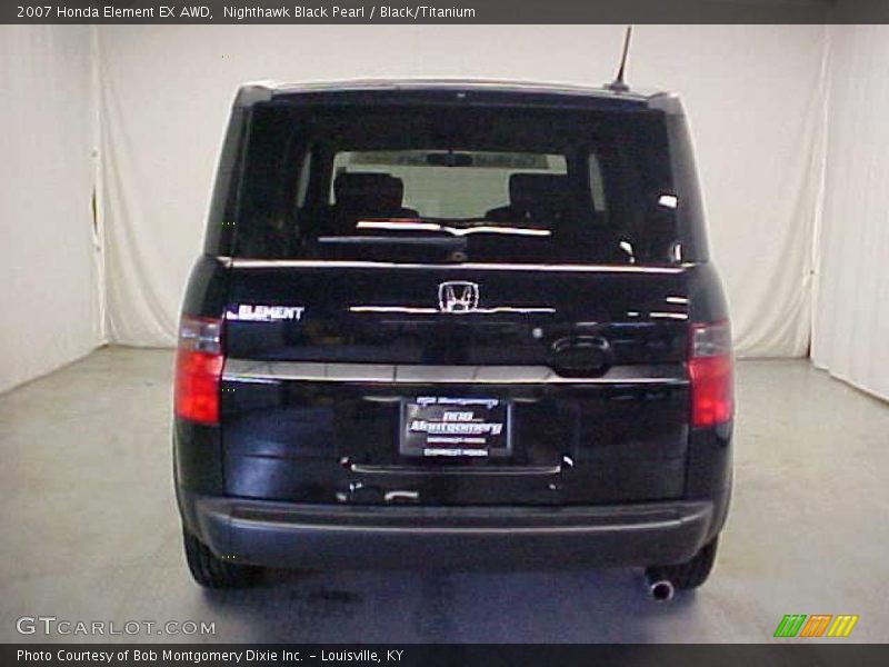 Nighthawk Black Pearl / Black/Titanium 2007 Honda Element EX AWD