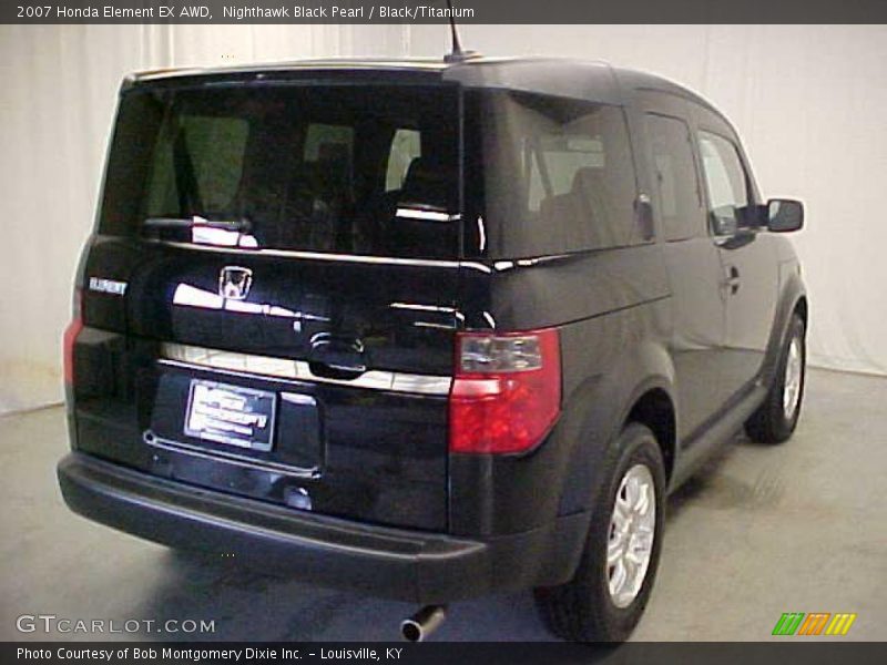 Nighthawk Black Pearl / Black/Titanium 2007 Honda Element EX AWD