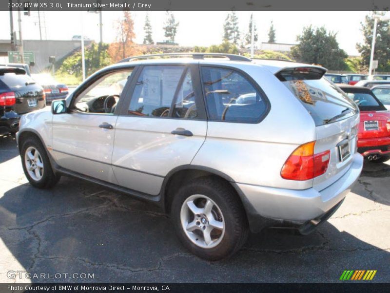 Titanium Silver Metallic / Grey 2002 BMW X5 3.0i